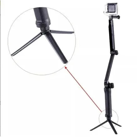 Bastão Monopod Retrátil GoPro Hero 5 4 3 3+ Tripe 3 Way