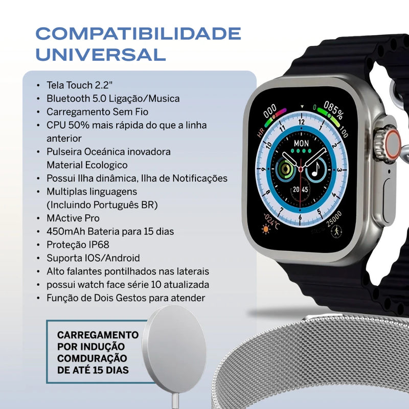 Relógio Watch GS10 Ultra - 41mm Bracelet