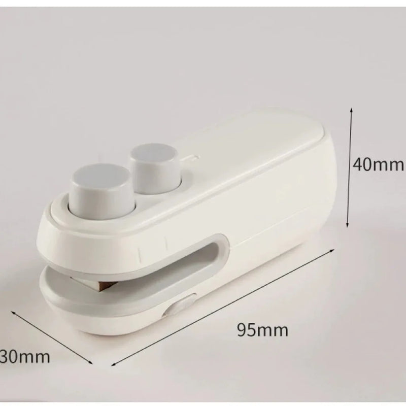 Mini Seladora de Plástico Recarregável 2 em 1 com Ímã e Cabo USB