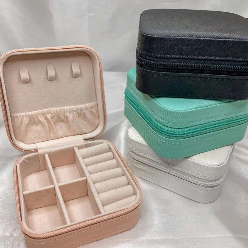 Mini Porta Jóias Portátil -Estojo Organizador