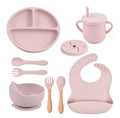 Kit Alimentação Infantil em Silicone com 8 Peças (BPA Free)