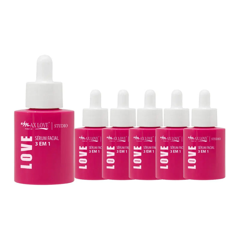 Sérum Facial com Vitamina C e Ácido Hialurônico 30ml - 3 em 1 -Max Love