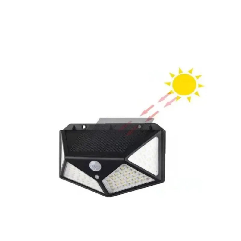 Luminária Solar com Sensor de Presença 3 Modos Prova D’Água LED Externa