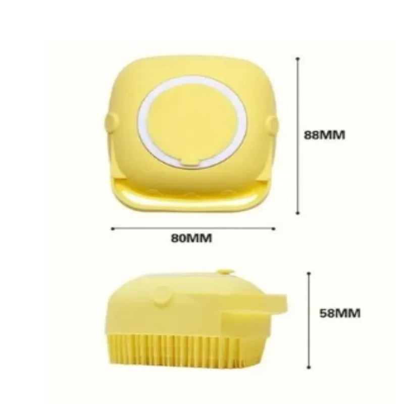 Escova com Dispenser para Pets -Bucha Silicone