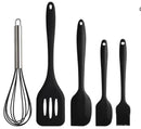 Kit Utensílios em Silicone Antiaderente Resistente ao Calor (5un)