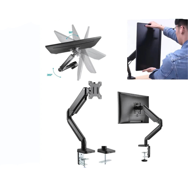 Suporte Articulado Para Monitor e TV, com Mola a Gás -Removível