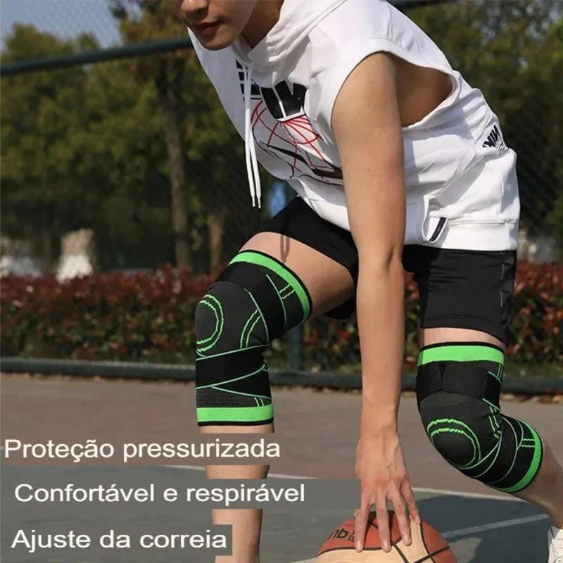 Joelheira De Compressão Ajustável.