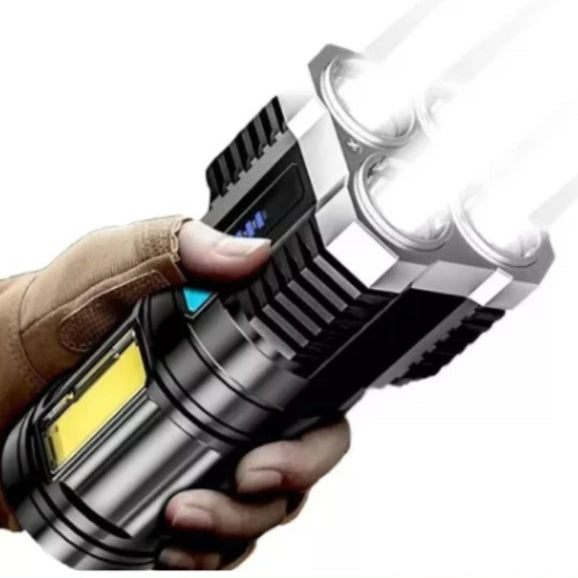 Lanterna LED Potente Ultra Brilhante  - Longo Alcance - Recarregável USB