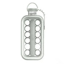 Garrafa de Silicone Dobrável 600ml com Forma de Gelo Embutida – Livre de BPA e Portátil