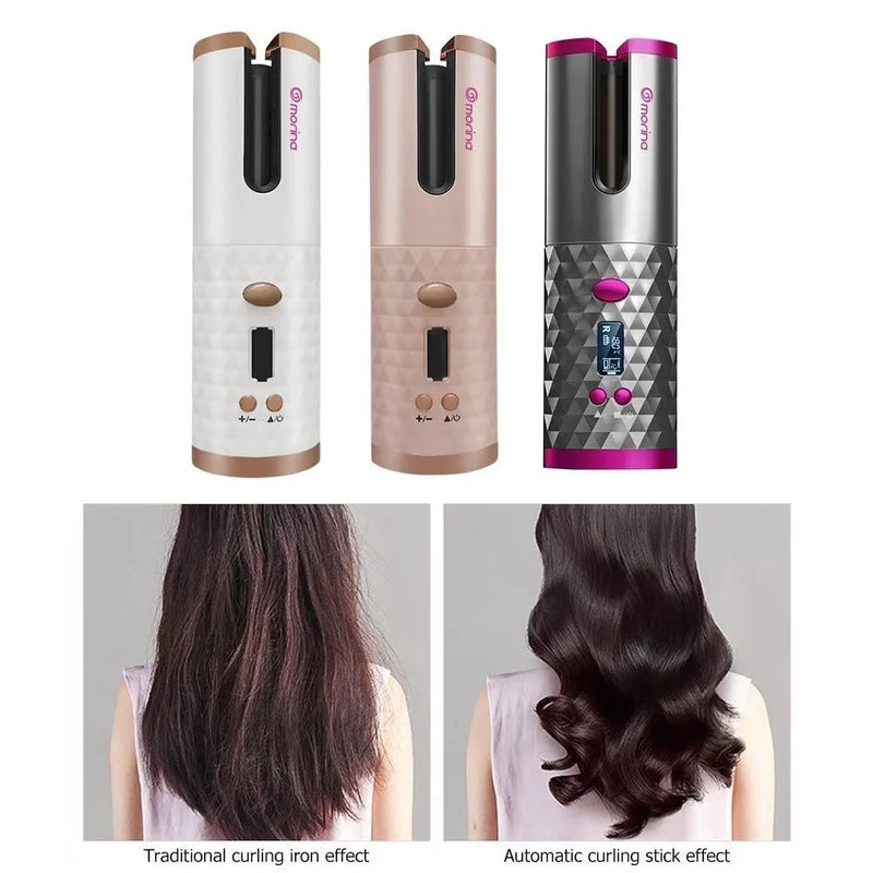 Modelador de Cachos Automático Portátil Sem Fio Baby Liss LCD 10000mAh