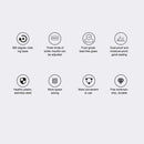 Porta Temperos Giratório 360° INOX - 6 Potes de Vidro