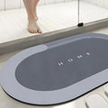 Tapete Oval Antiderrapante 60x40cm para Banheiro