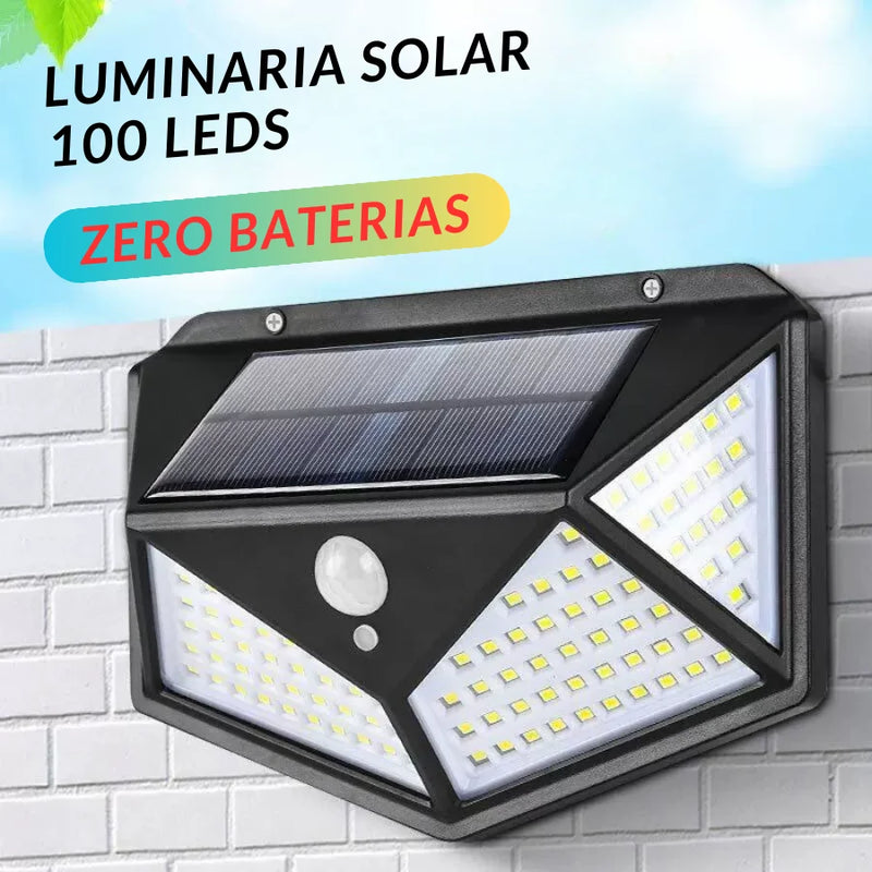 Luminária Solar com Sensor de Presença 3 Modos Prova D’Água LED Externa