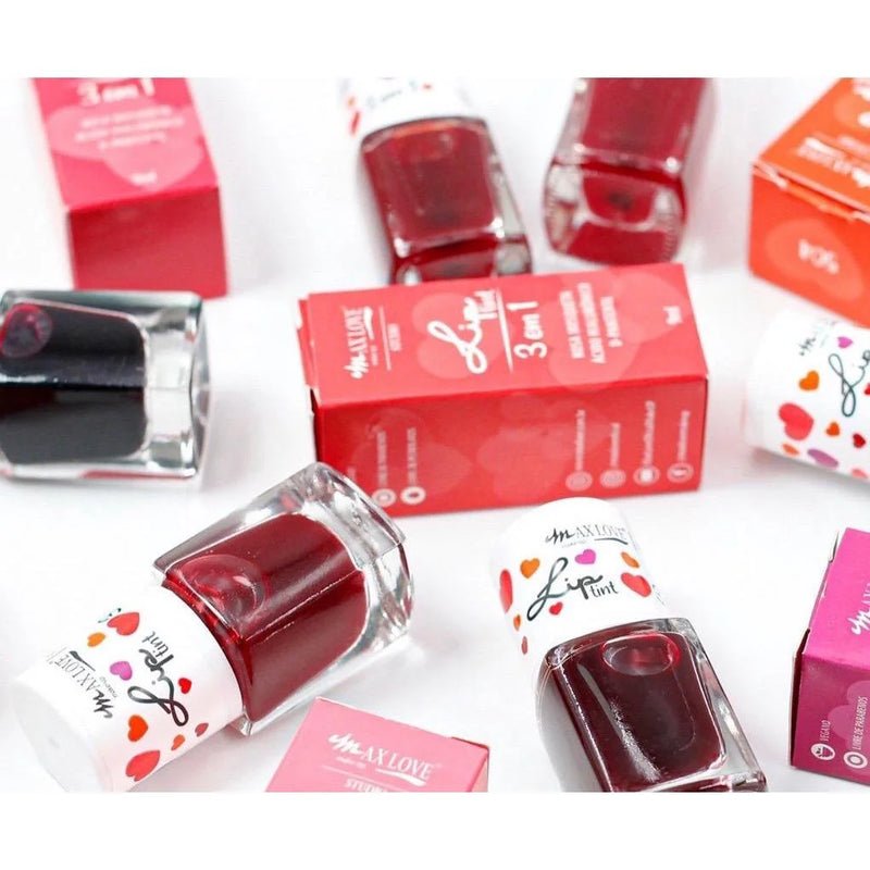 Lip Tint 3 em 1 Max Love com Ácido Hialurônico, Rosehip e D-Pantenol 9ml