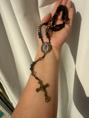 Terço Preto Personalizado em Memória | Lembrança de Amor e Fé