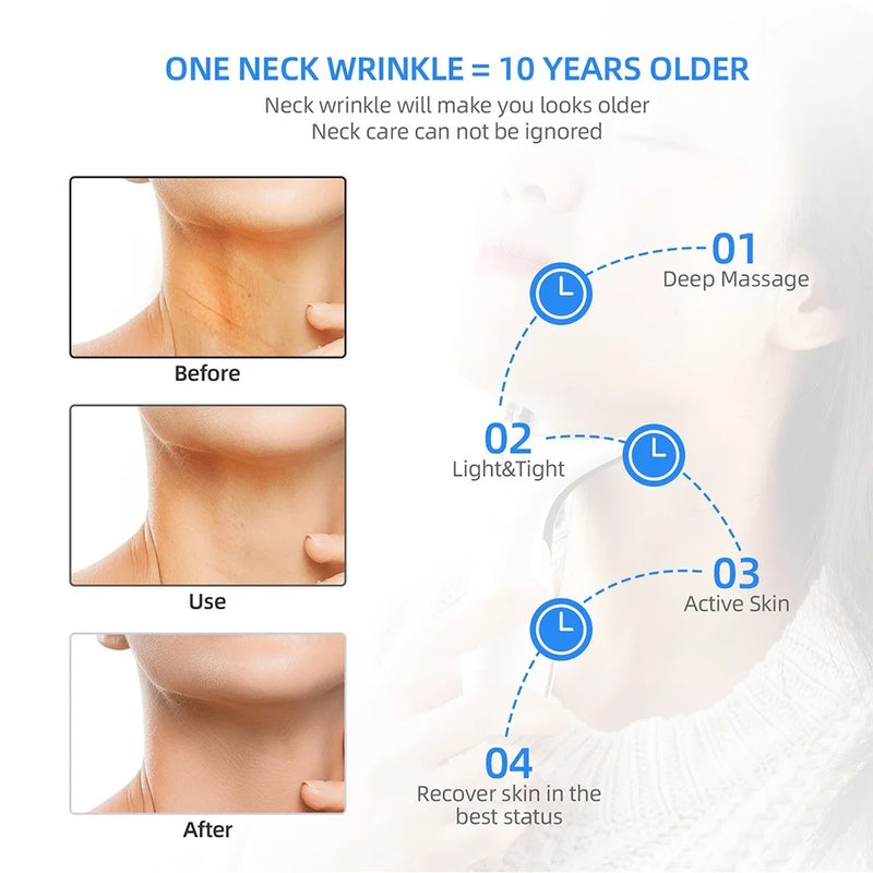 Massageador ION de Lifting Facial Redutor de Papada, LED - Rejuvenescimento e Antirrugas