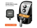 Air Fryer Mondial AFN-40-BI 4L - Preto Inox com Timer e Cesto Quadrado