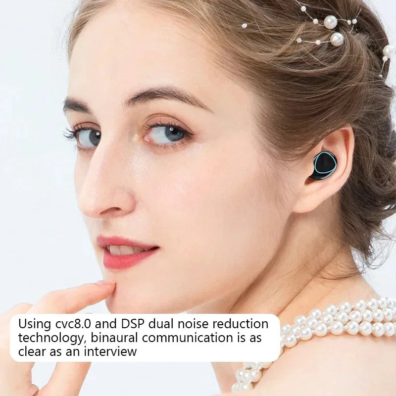 Fones de Ouvido Sem Fio Bluetooth M10 com Microfone e Estojo Recarregável