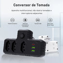 Tomada de Extensão USB - Interruptor mestre liga/desliga