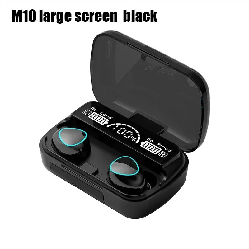 Fones de Ouvido Sem Fio Bluetooth M10 com Microfone e Estojo Recarregável