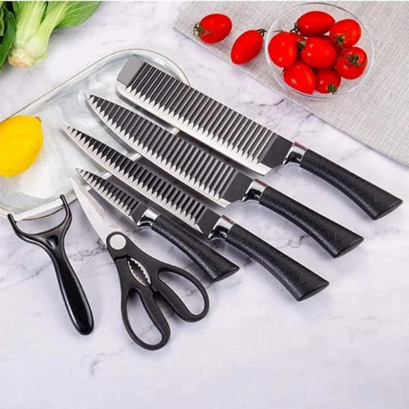 Conjunto de Cozinha -Aço INOX com Cabo Ergonômico (6 Peças)