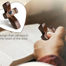 Cruz Madeira Oração e Fé - Fortalecimento Espiritual