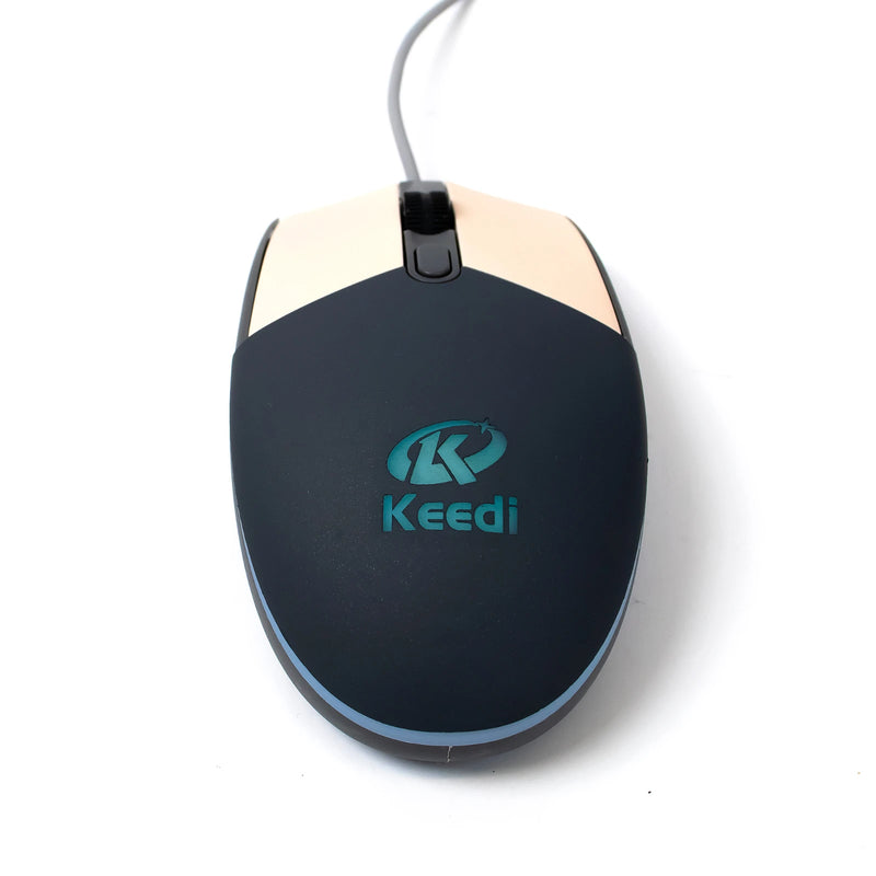 Kit Teclado e Mouse Gamer Keedi-TEC814 com LED Colorido
