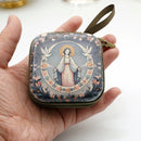 Porta-Terço Religioso com Imagem Sacra 7 x 7 cm