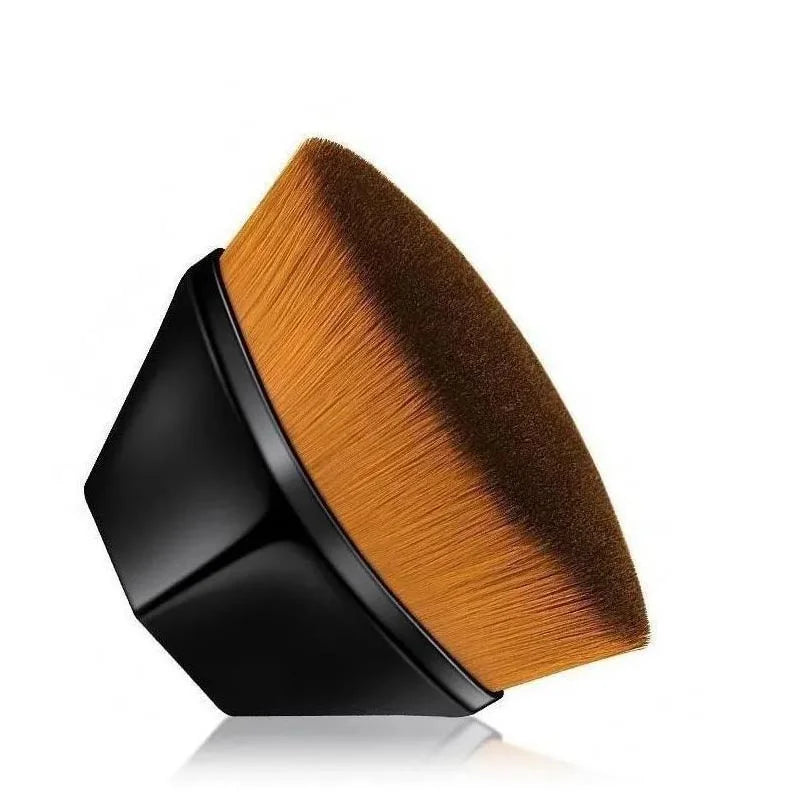 Pincel Kabuki Hexagonal para Base, Corretivo e Pó com Estojo Protetor