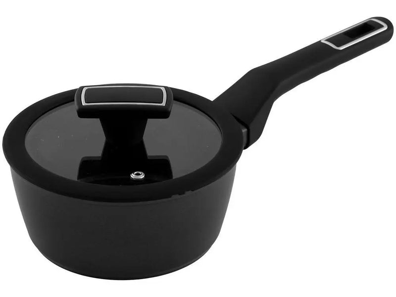 Jogo de Panelas Brinox Ceramic Life Carbon - 5 Peças - Antiaderente Preto