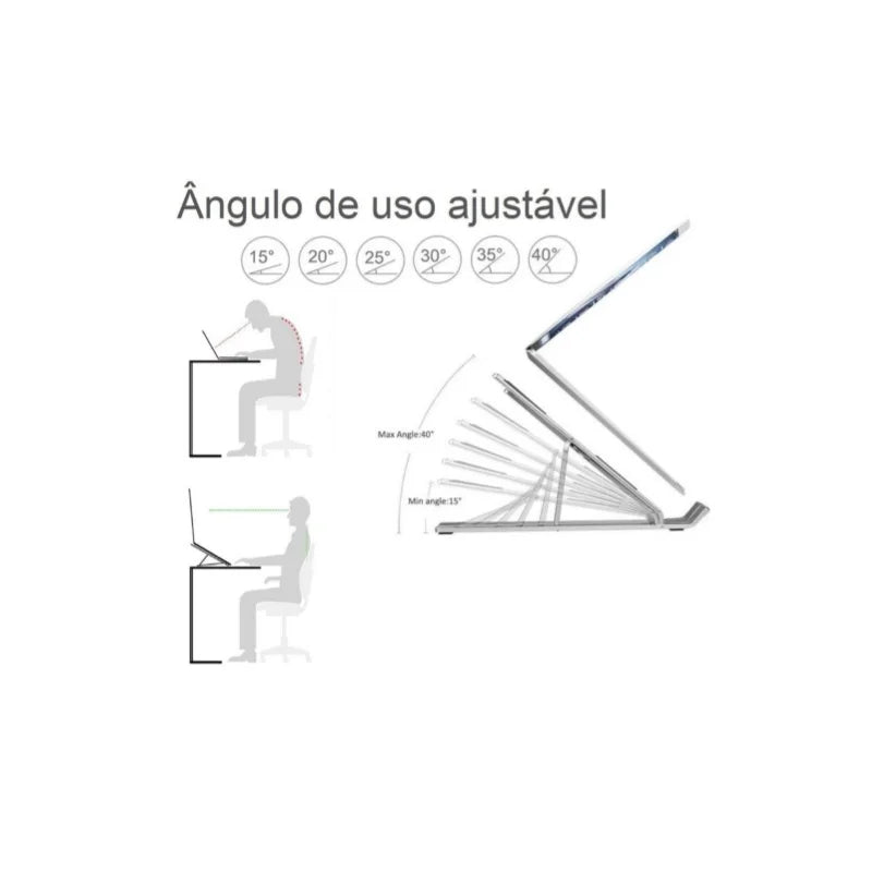 Suporte Dobrável Notebook - Resistente