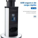 Adaptador de Tomada em  Torre, USB Plugue Tomada e USB.