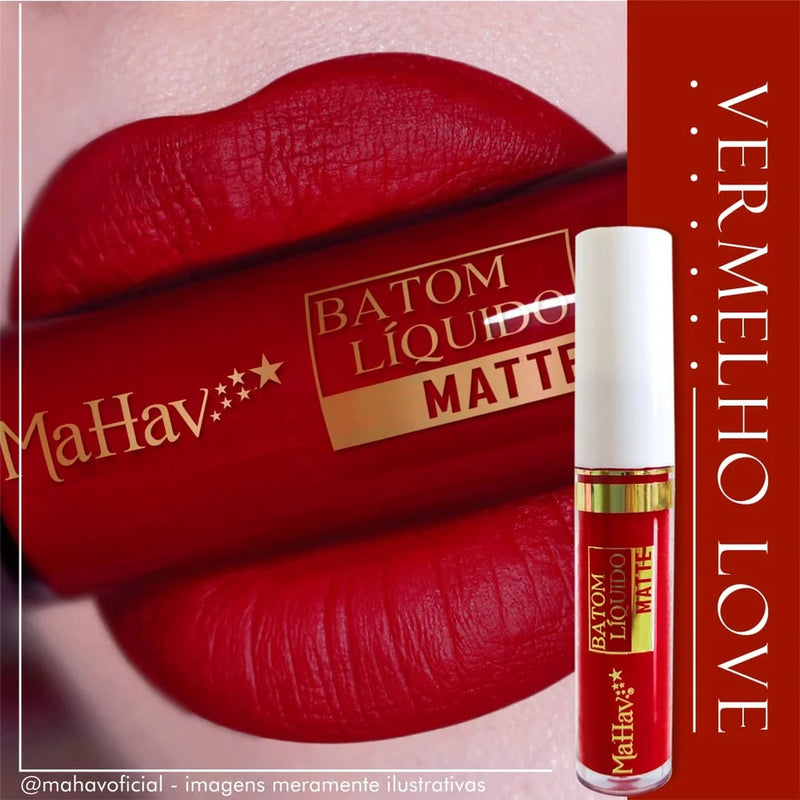 Batom Líquido -Efeito Matte Aveludado