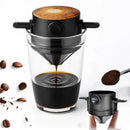 Mini Filtro de Café Portátil Dobrável Reutilizável Suporte Drip Café