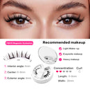 Cílios Postiços Magnéticos 3D Reutilizáveis, Sem Cola, Com Aplicador - 1 par