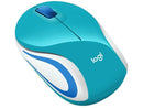 Mouse Sem Fio Logitech M187 Nano USB Portátil 1000DPI Aqua Bright