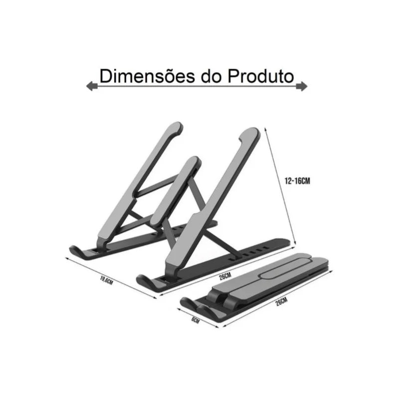 Suporte Dobrável Notebook - Resistente