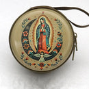 Porta-Terço Redondo com Imagem Sacra e Zíper