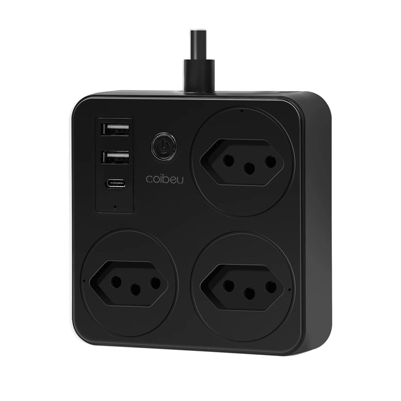 Tomada de Extensão USB - Interruptor mestre liga/desliga