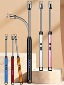 Acendedor Elétrico Recarregável USB Haste Flexível 360°