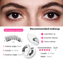 Cílios Postiços Magnéticos 3D Reutilizáveis, Sem Cola, Com Aplicador - 1 par