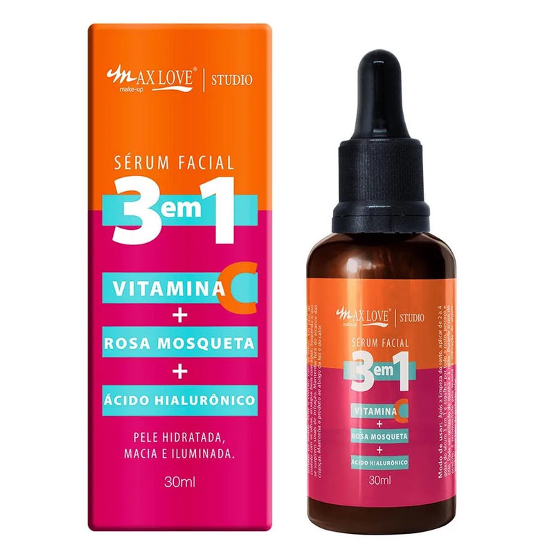 Vitamina C+Facial Sérum 3 em 1 - Max Love