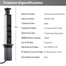 Adaptador de Tomada em  Torre, USB Plugue Tomada e USB.