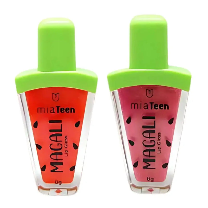 Kit Brilhos Labial Hidratante Magali Cheiro -Melancia c/ 2 un