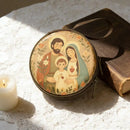 Porta-Terço Redondo com Imagem Sacra e Zíper