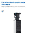 Adaptador de Tomada em  Torre, USB Plugue Tomada e USB.