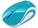 Mouse Sem Fio Logitech M187 Nano USB Portátil 1000DPI Aqua Bright
