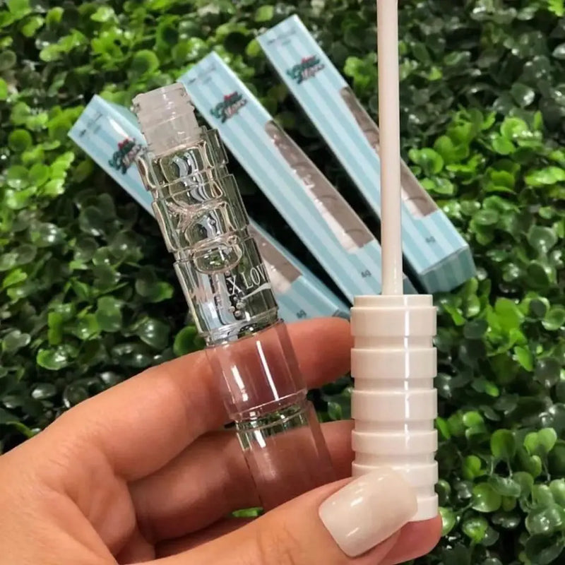 Kit 3 Gloss Labial Latex Max Love Cores Mais Vendidas Colorless, Morango e Maçã