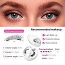 Cílios Postiços Magnéticos 3D Reutilizáveis, Sem Cola, Com Aplicador - 1 par