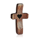 Cruz Madeira Oração e Fé - Fortalecimento Espiritual